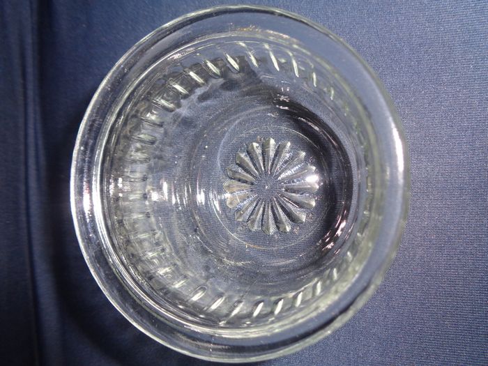 Vintage Hand Cut Jam Bowl with Lid for Sale