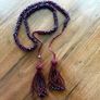 BURBERRY LONDON Burgundy Crystal Neckpiece Image 5
