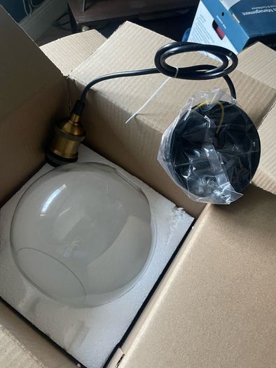 ceiling pendant lights x 3