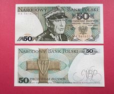 Poland. 50 Zlotych  1988 . Pick 142c ( Uncirculated )