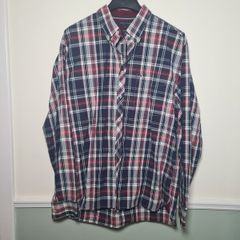 Mens Tommy Hilfiger Check Shirt Custom Fit Size Xl Extra Large