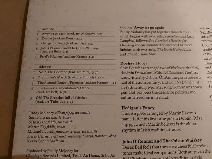 The Chieftains - 7 - Vinyl Record + Hundreds More