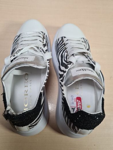 Womens Marco Moreo Zebra Print Platform Trainers Runners Size Uk 5.5 Eu 38.5 Please Read Description (AT1)