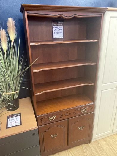 Mahogany Wall Unit with Storage