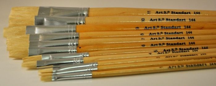 Natural Bristle Hair Brush - Series 144 (Set of 11)