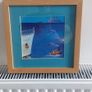 Lovely Framed Print of a Brightly Coloured Artworks of a Nautical Scene in a Naive And Fun Style Perfect for a Baby Nursery or Kids Bedroom Image 2