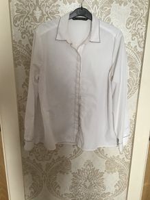 ZARA white blouse Size 12