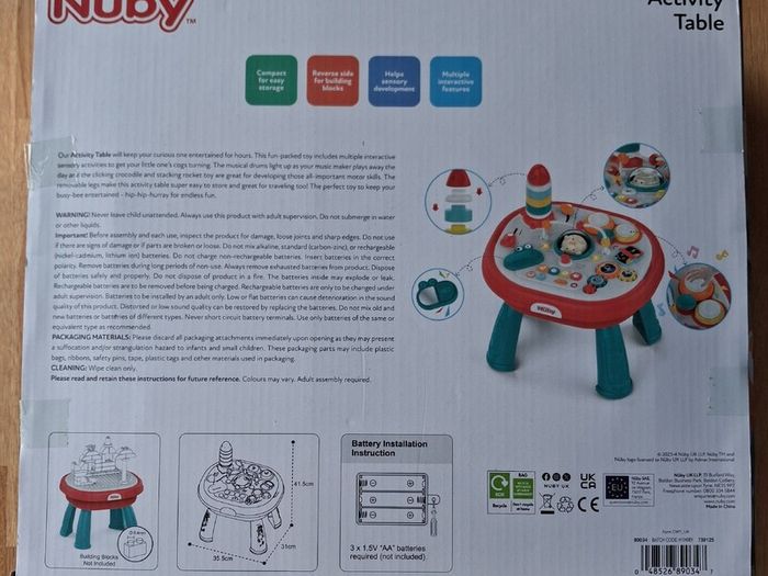 Nuby Activity table
