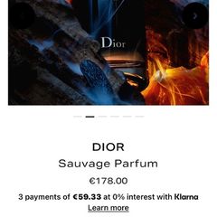 DIOR Sauvage 100ml pure parfum
