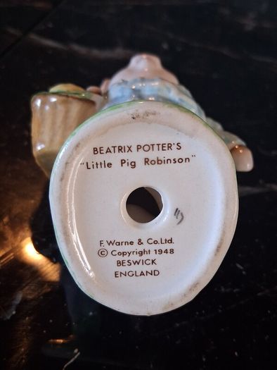 Beswick Beatrix Potter F.Warne 1948 Little Pig Robinson