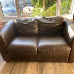 Free small two seater leather couch