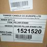 Yankee candle pewter pillar candle holders x4 boxed or sold individually Image 4