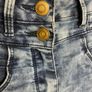High-waisted denim girls shorts for 8-9 year old Image 3