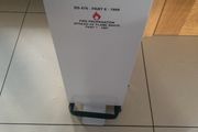 Wipeout metal fire retardant waste bin