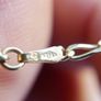 Vintage Solid 9Ct Yellow Gold 375 Figaro link Bangle Bracelet,  length 7.5" - 1,8g Image 9