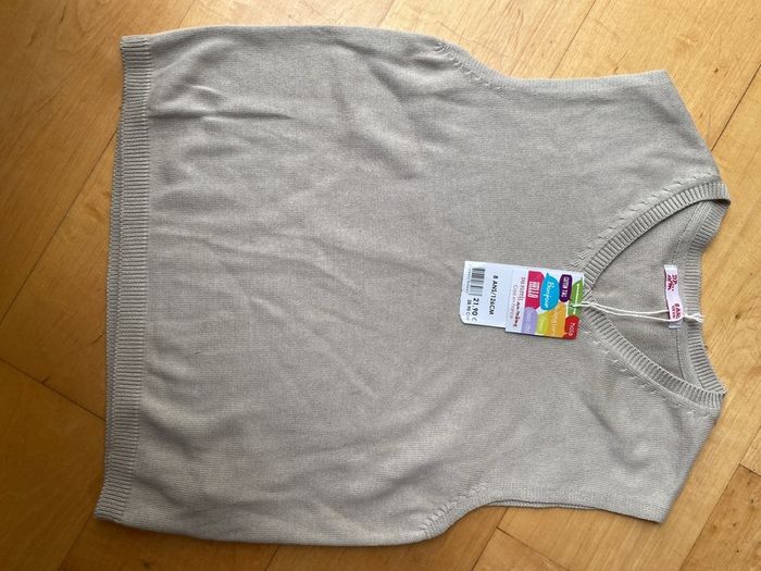 DPAM Du Pareil au Meme French beige tank top 7-8 years NEW