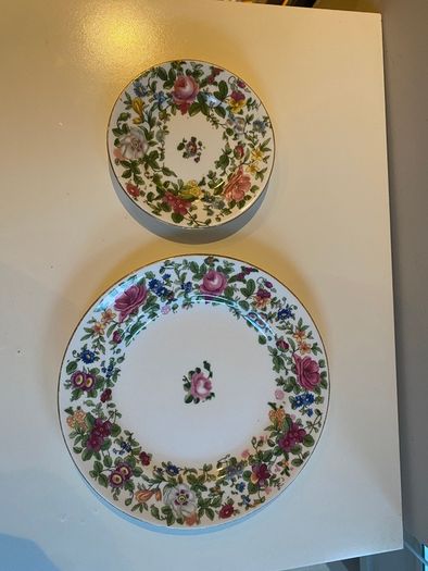 Crown  Staffordshire china eight euro for both pieces