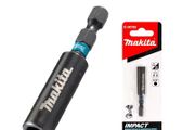 Makita E-08785 Impact Magnetic Extension Bit Holder Black 60MM 1/4" Hexagon Rust Resistant Durable Power Tool Accessories