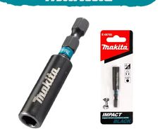 Makita E-08785 Impact Magnetic Extension Bit Holder Black 60MM 1/4" Hexagon Rust Resistant Durable Power Tool Accessories