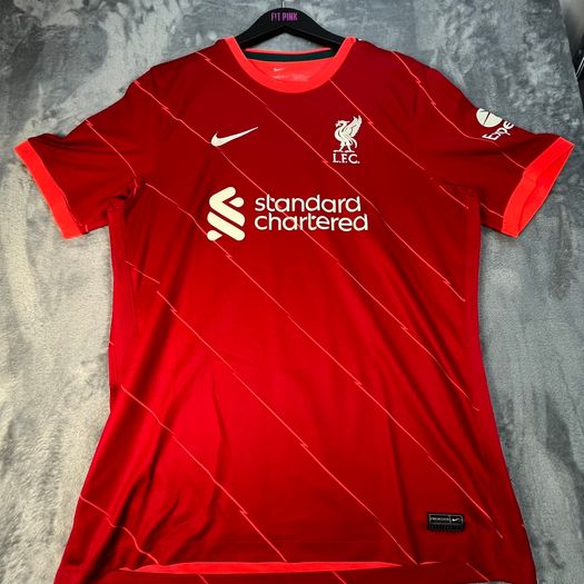 Liverpool Shirt Mens L Red Home 2021/22 Football Nike Dri-Fit DB2560-688 VGC