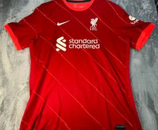 Liverpool Shirt Mens L Red Home 2021/22 Football Nike Dri-Fit DB2560-688 VGC