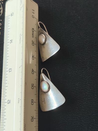 silver earrings