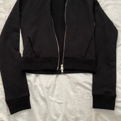 BERSHKA Black Long Sleeve Zipper Jacket