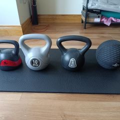Kettlebell + slam ball
