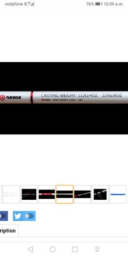 Akios endurance twin tip Beach rod
