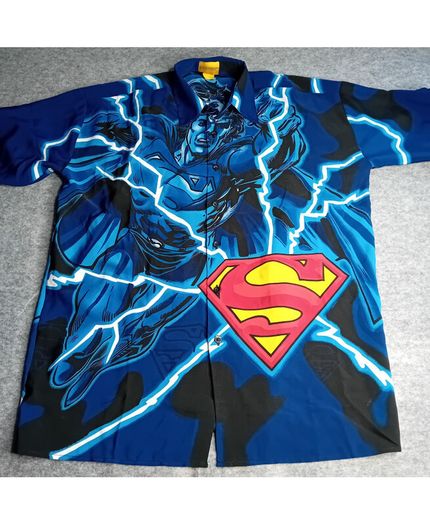 Superman Changes Short Sleeve Shirt Mens Size Medium - Rare Retro Vintage 1990,s
