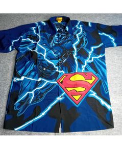 Superman Changes Short Sleeve Shirt Mens Size Medium - Rare Retro Vintage 1990,s
