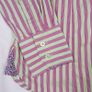 Thomas Pink Jermyn Street London Green Pink Striped Cotton Dress Shirt 8UK/36EU Image 5