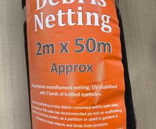 Windbreaker netting 2m x 50m - Black 50 gsm