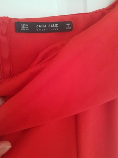 Off shoulder orange Zara Dress