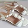 Ana Roman Ladies Pearly White Sandals Mother Of The Bride New With Box UK3 EU36 CAN POST Image 9