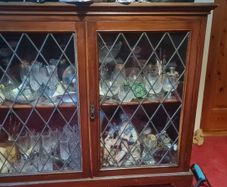 Waterford crystal & cabinet