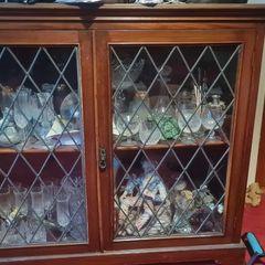 Waterford crystal & cabinet