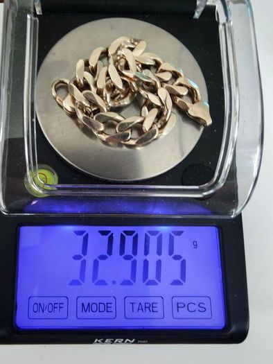 9k ct Gold Cuban Bracelet 32.9 grams