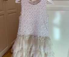 Miss Grant Cream & Gold Dress