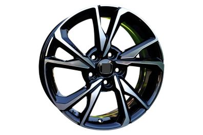 17" SI Type Black Alloy Wheels Honda Hyundai Kia Lexus Mazda Mitsubishi Nissan Renault Subaru Suzuki Toyota 5x114,3