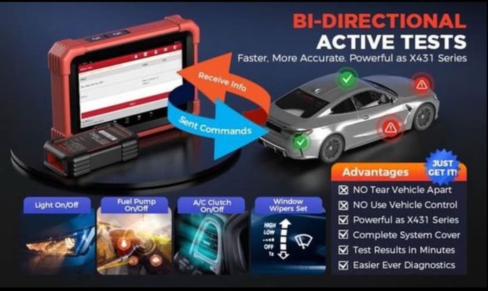 Launch CRP919X BT Bidirectional Diagnostic Scanner with DBScar VII VCI Support CAN FD DoIP, ECU Coding, VAG Guided