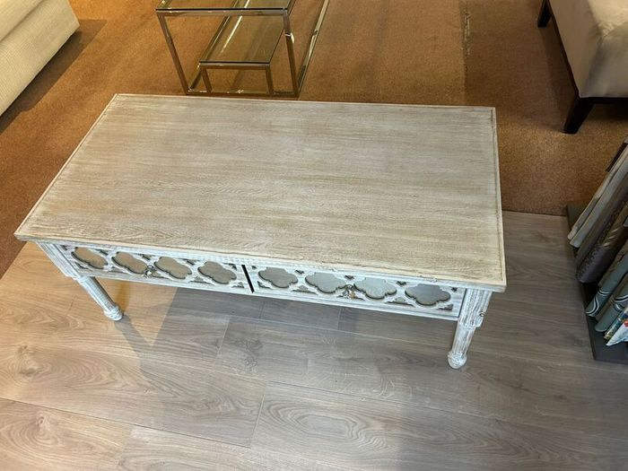 Mirrored Table with Drawers