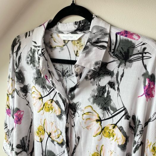 ANONYME Watercolor Floral Blouse