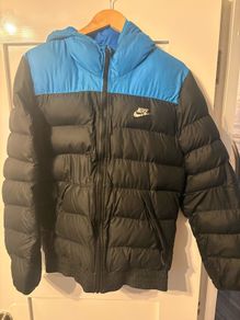 Nike black and blue mens jacket