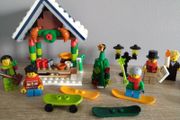 LEGO Winter Village Accessories and Mini Figures Bundle 1