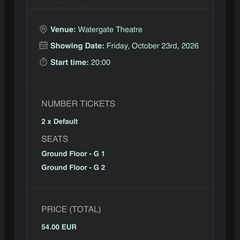 2x tickets Kilkenny Rory's Stories - The Good Ol' Days