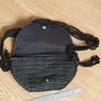 BNWOT - A Lovely Dark Grey Bag - Long Shoulder Strap - Zip Close plus Pop Fastener - E Image 2
