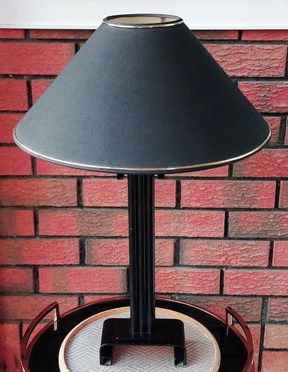 Al Frank Black Wrought Iron Table Lamp