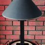 Al Frank Black Wrought Iron Table Lamp Image 2