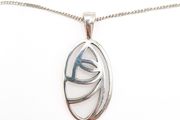 Vintage Sterling Silver Modernist Necklace